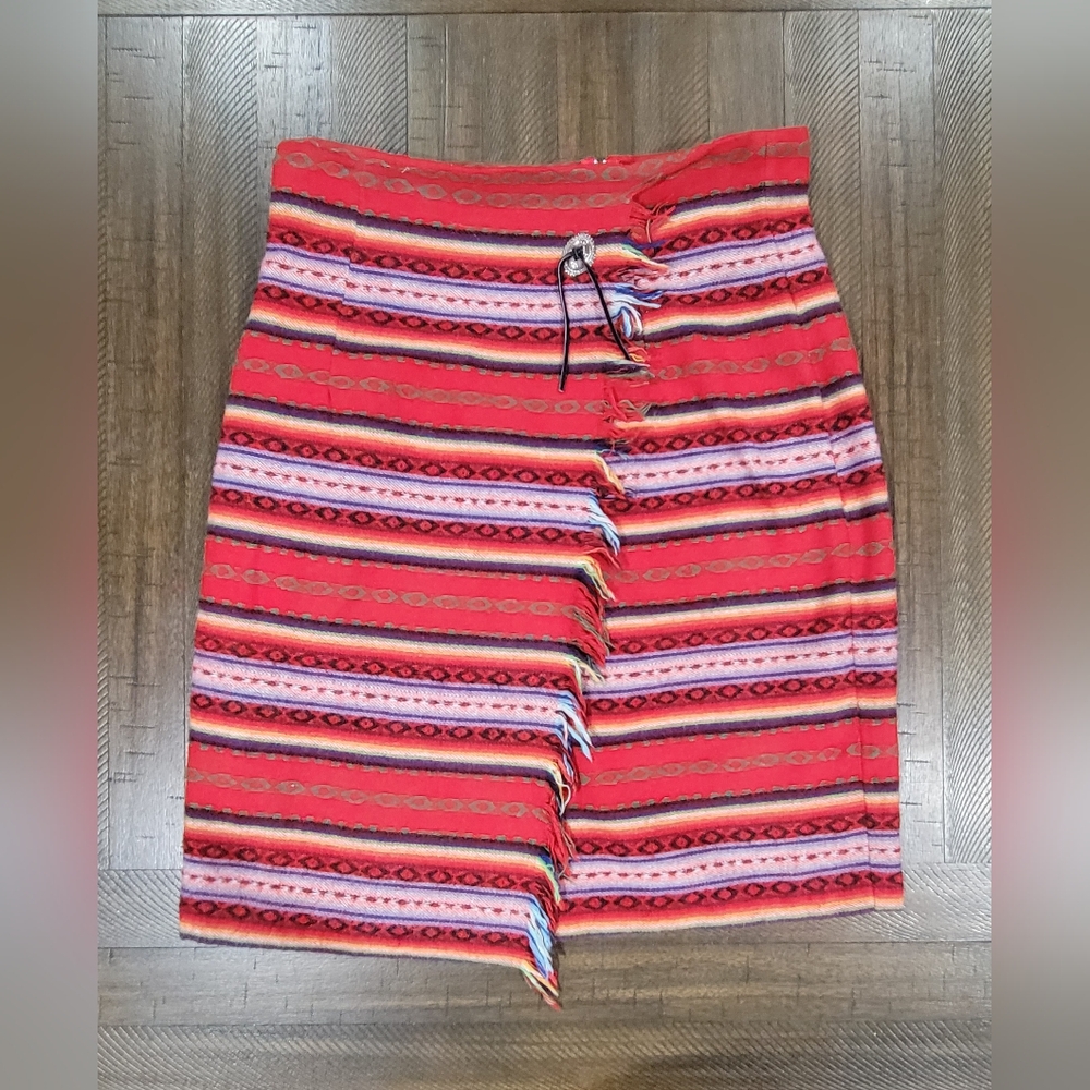 Léger Womens Size 13/14 Native Stripe Skirt